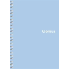 SHKOLYARYK Spirálfüzet, A6, kockás, 80 lap, PP borító, SHKOLYARYK "Genius Pastel", vegyes