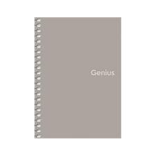 SHKOLYARYK Spirálfüzet, kockás, A6, 80 lap, PP borító, SHKOLYARYK \"Genius\", vegyes füzet