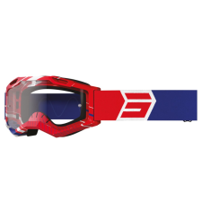 SHOT Assault 2.0 Drop motocross szemüveg fehér-kék-piros motoros szemüveg