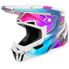 SHOT Lite Racing motokrossz bukósisak gyöngyházfehér-rózsaszín bukósisak