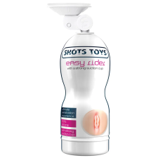Shots Toys Easy Rider tapadótalpas maszturbátor, vagina nyílással (világos bőrszín) egyéb erotikus kiegészítők férfiaknak