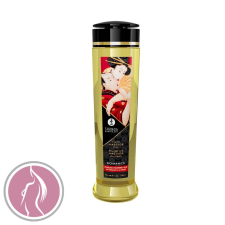 Shunga Erotic Massage Oil Sparkling Strawberry Wine - erotikus masszázsolaj - habzó eperbor (240 ml) masszázskrémek, masszázsolajok