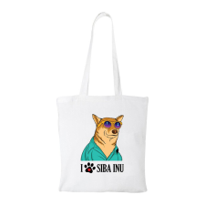 Siba Inu - Bevásárló táska fehér ajándéktárgy