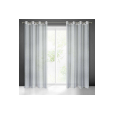  Sibel mintás dekor függöny Fehér/Pezsgő 140x250 cm lakástextília