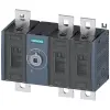 Siemens 3KD3830-0PE20-0 szakaszolókapcsoló 3P 250A, középső működtetés, méret: 3