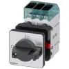 Siemens 3LD3050-0TK11 BE-KI kapcsoló, 3P, 16A, előlapra, 48x48mm, fekete