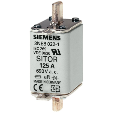 Siemens 3NE8020-1 késes bizosító, NH-00, 80A aR, 690VAC/440VDC, félvezetővédő villanyszerelés