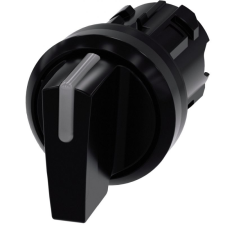 Siemens 3SU1002-2BL10-0AA0 világító kapcsoló fej, 3 állású, fekete Sirius villanyszerelés