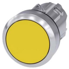 Siemens 3SU1050-0AB30-0AA0 nyomógombfej, sárga, fém Sirius villanyszerelés