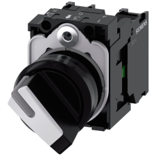 Siemens 3SU1100-2BF60-1MA0 komplett kapcsoló, 2 állású, fehér, 1NO+1NC, csavaros Sirius villanyszerelés