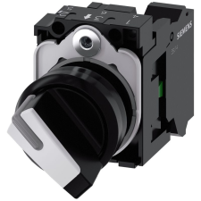 Siemens 3SU1100-2BF60-3BA0 komplett kapcsoló, 2 állású, fehér, 1NO, rugós Sirius villanyszerelés