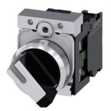 Siemens 3SU1150-2BF60-1BA0 komplett kapcsoló, 2 állású, fehér, 1NO, fém, csavaros Sirius villanyszerelés