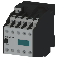 Siemens 3TH4355-0AG2 mágneskapcsoló, 10P 10A(AC15), 5NO+5NC, 110VAC 50/60Hz, csavaros villanyszerelés