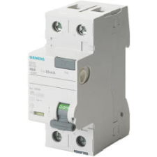 Siemens 5SV3312-6KK13 FI-relé 25A 2P 30mA, A típus, 24-125VAC (5SV33126KK13) villanyszerelés
