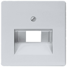 Siemens 5TG1257 1/2xRJ11/45 fedlap, Rutenbeck-hez, alumínium (RAL9006), DELTA i-system villanyszerelés