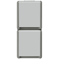 Siemens 5UB4723 dugalj, 2-es függőleges, falon kívüli, IP44, DELTA flat villanyszerelés