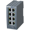 Siemens 6GK5008-0GA10-1AB2 SCALANCE XB008G ipari ethernet switch, 8x10/100/1000 Mbit/s-os csavart érpár portokkal, RJ45 aljzatokkal
