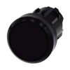 Siemens Nyomógombfej műanyag d22 lapos fekete visszaugró kerek SIRIUS ACT SIEMENS - 3SU1000-0AB10-0AA0