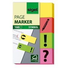 SIGEL 20x50 mm papír vegyes színű jelölőcímke (4x40 lap) információs címke