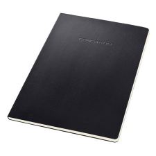 SIGEL Füzet, exkluzív, A4, kockás, 60 lap, keményfedeles, SIGEL "Conceptum", fekete füzet