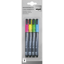 Sigel GmbH Sigel tábla marker szett 20, 4-színű filctoll, marker