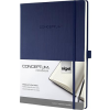  SIGEL Jegyzetfüzet, exkluzív, A4, kockás, 97 lap, keményfedeles, SIGEL "Conceptum", éjkék