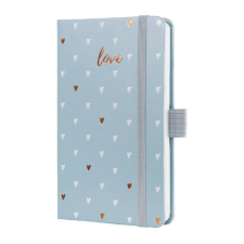  Sigel Jolie határidőnapló, 2026, 9,5x15 cm, heti, Love, szürke határidőnapló