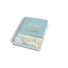 SIGEL Siegel Jolie Heavenly Leaves 120 lapos 168x215mm pontrácsos spirálfüzet - Mintás