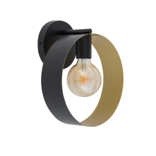 Sigma Lighting modern fali lámpa happy fekete arany sig32305 világítás