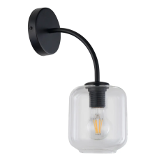 Sigma Lighting modern fali lámpa shine fekete átlátszó sig32247 világítás