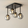 Sigma Lighting modern mennyezeti lámpa tulia fekete szürke sig33504