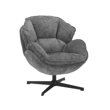 Signal Betty Forgó Fotel Szövet Szürke 360°-ban Forgatható bútor