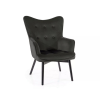 Signal Carmen Velvet Elegáns Bársony Fotel Fekete