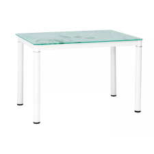 Signal Damar Edzett Üveg Étkezőasztal Fehér Vázzal bútor