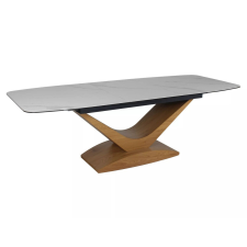 Signal Dolce Ceramic Kihúzható Étkezőasztal Kerámia-Üveg Matt Fehér Tölgy bútor