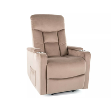 Signal Ikar Elektromos Relax Fotel Bársony Sötétbézs bútor