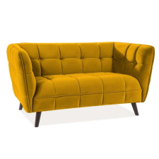 Signal Kanapé CASTELLO 2 Velvet curry sárga Bluvel 59 / Wenge bútor