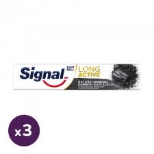 Signal Nature Elements fogkrém aktív szénnel 3x75 ml fogkrém