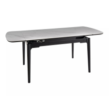 Signal Sento Kihúzható Kerámia Étkezőasztal Fényes Fehér/Matt Fekete bútor