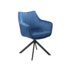 Signal Szék AZALIA VELVET fekete váz / gránát BLUVEL 86
