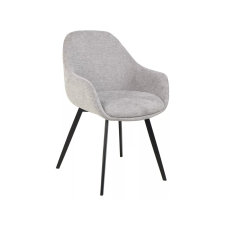 Signal Vinto Brego Szürke Étkezőszék Fekete Fém Vázzal bútor