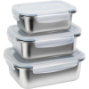 Siguro ételtartó edénykészlet Steel Seal, 0,8 l + 1,2 l + 1,78 l, 3 darab (SGR-FO-S238SU)