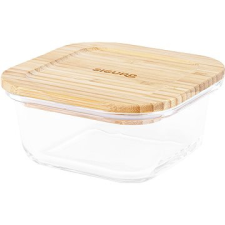 Siguro Glass Seal Bamboo élelmiszertároló edény 0,5 l, 6,5 x 13,5 x 13,5 cm papírárú, csomagoló és tárolóeszköz