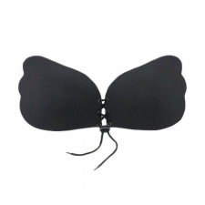 SIKS push up melltartó, húzózsinórral, D kosár, univerzális, elöl záródó, fekete melltartó