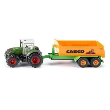 SIKU Fendt traktor horogemelős pótkocsival - 1989 (55668--) autópálya és játékautó