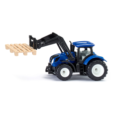 Siku - New Holland with pallet fork and pallet autópálya és játékautó