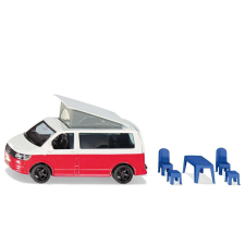 Siku SUPER VW T6 California kisautó (1:50) - Piros/Fehér autópálya és játékautó