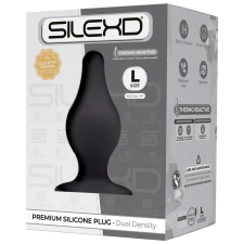 SILEXD Model 2. prémium anál dildó (L méret - fekete) anál