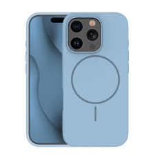 SILICON Apple iPhone 16 Pro Silicon Megsafe Hátlap - Világoskék tok és táska