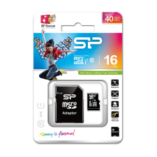 Silicon Power 16GB microSD+adapter, CL10 (SP016GBSTH010V10SP) memóriakártya